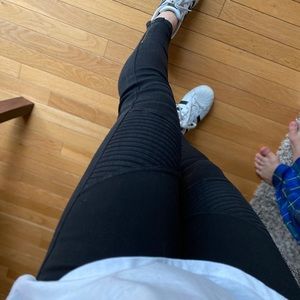 Black Moto Pants